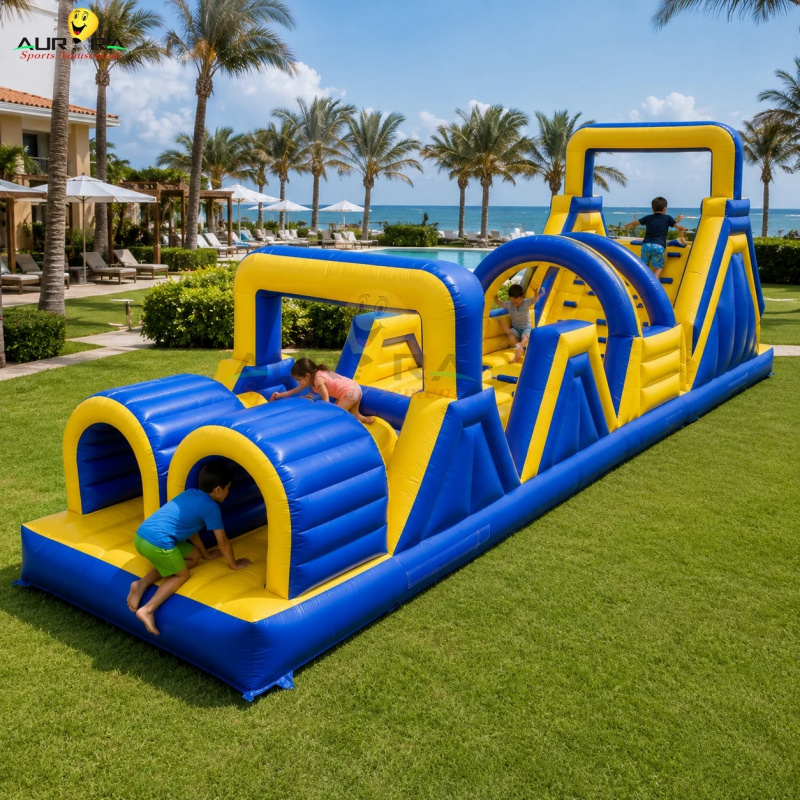 Kids Outdoor Slide - New Style Inflatable Bouncy Obstacle Course