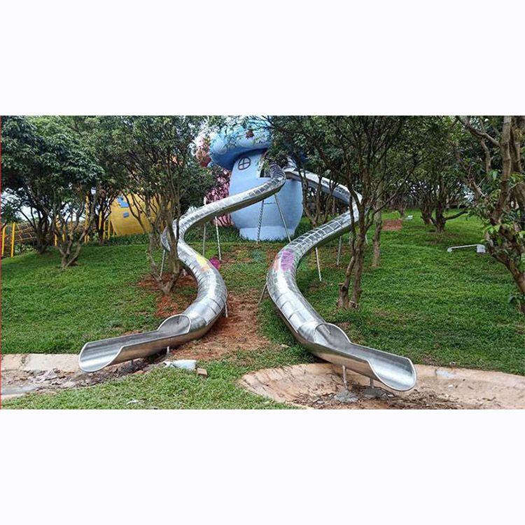 Kids Outdoor Garden Toys - Large Outdoor Stainless Steel Water Slide,