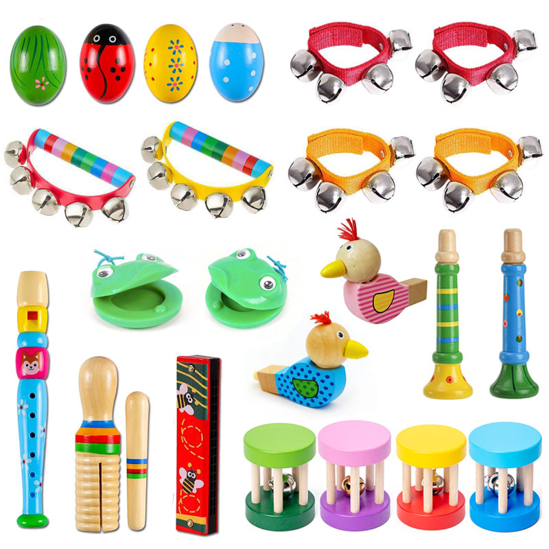 Kids Outdoor Music - Wooden Music Instruments for Kids Rhythm