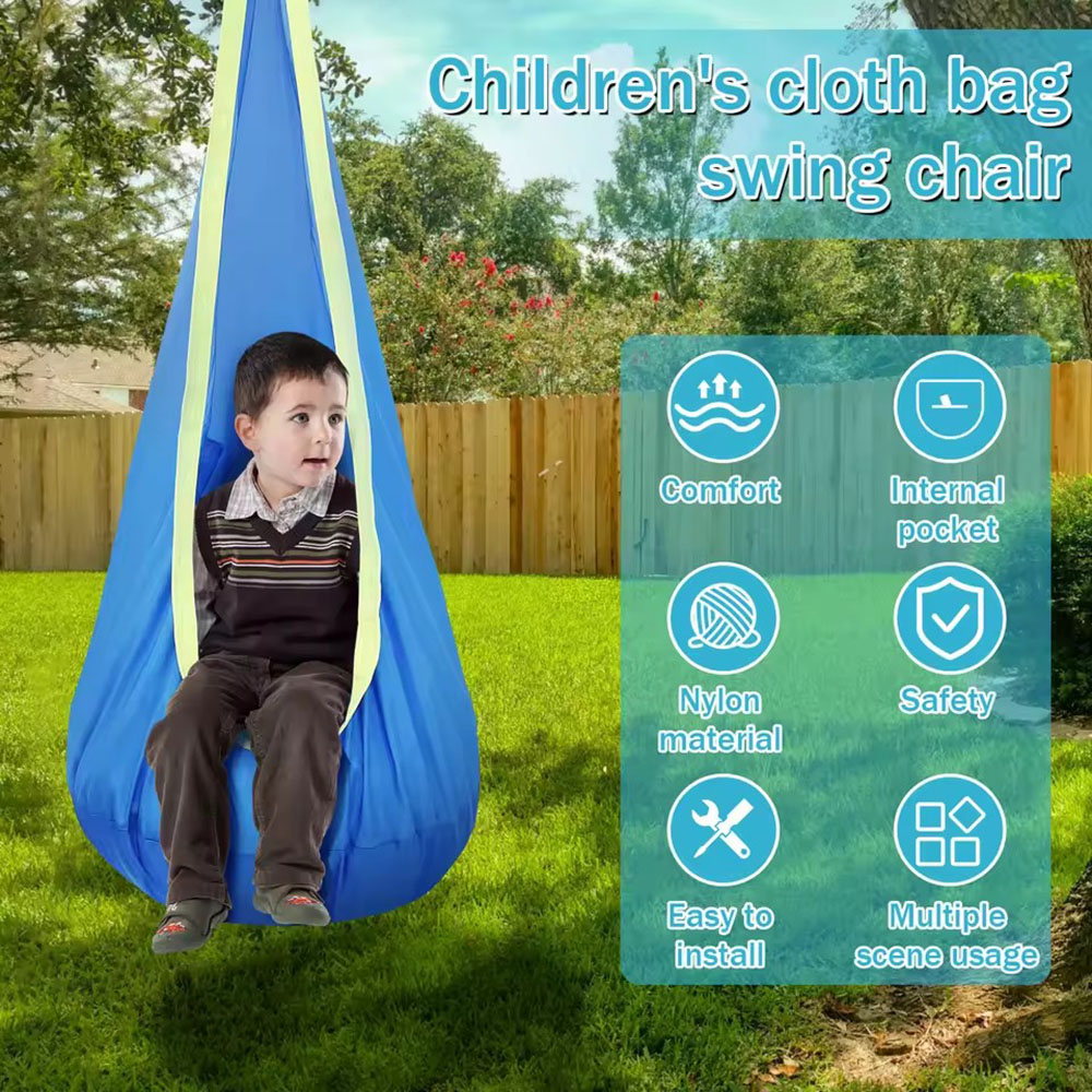 Kids Pod Swing Seat Nylon Hang - Kids Outdoor Hammock Chair review and price
