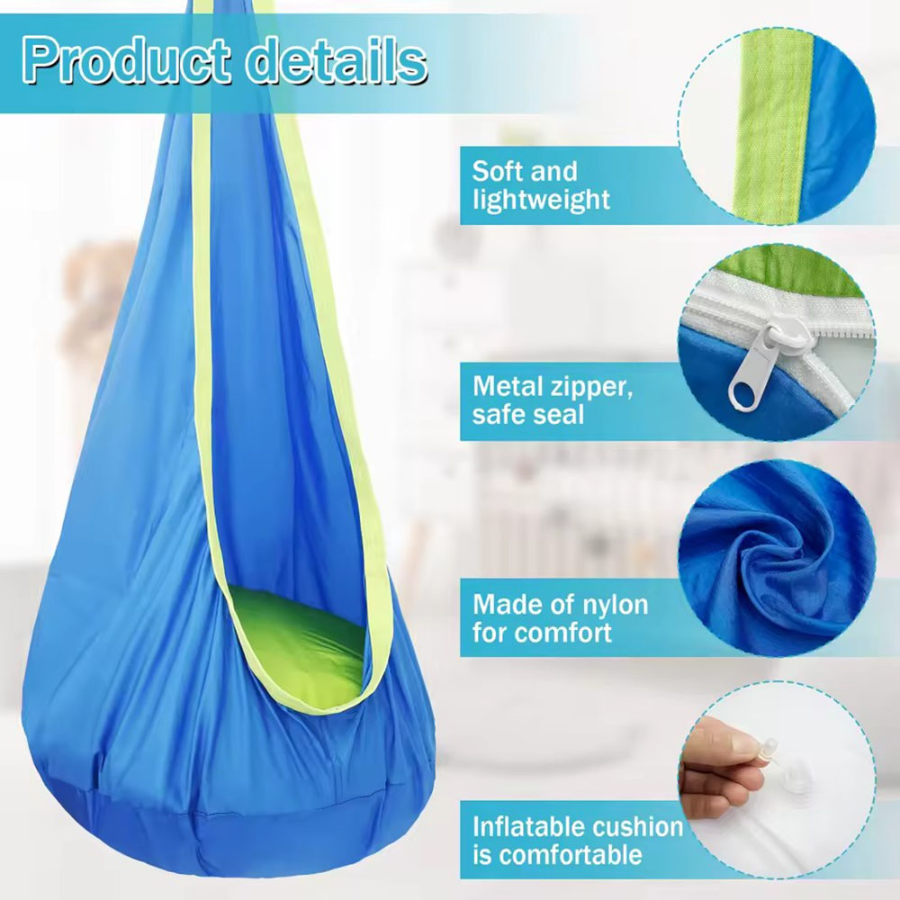 Kids Pod Swing Seat Nylon Hang - Kids Outdoor Hammock Chair review and price