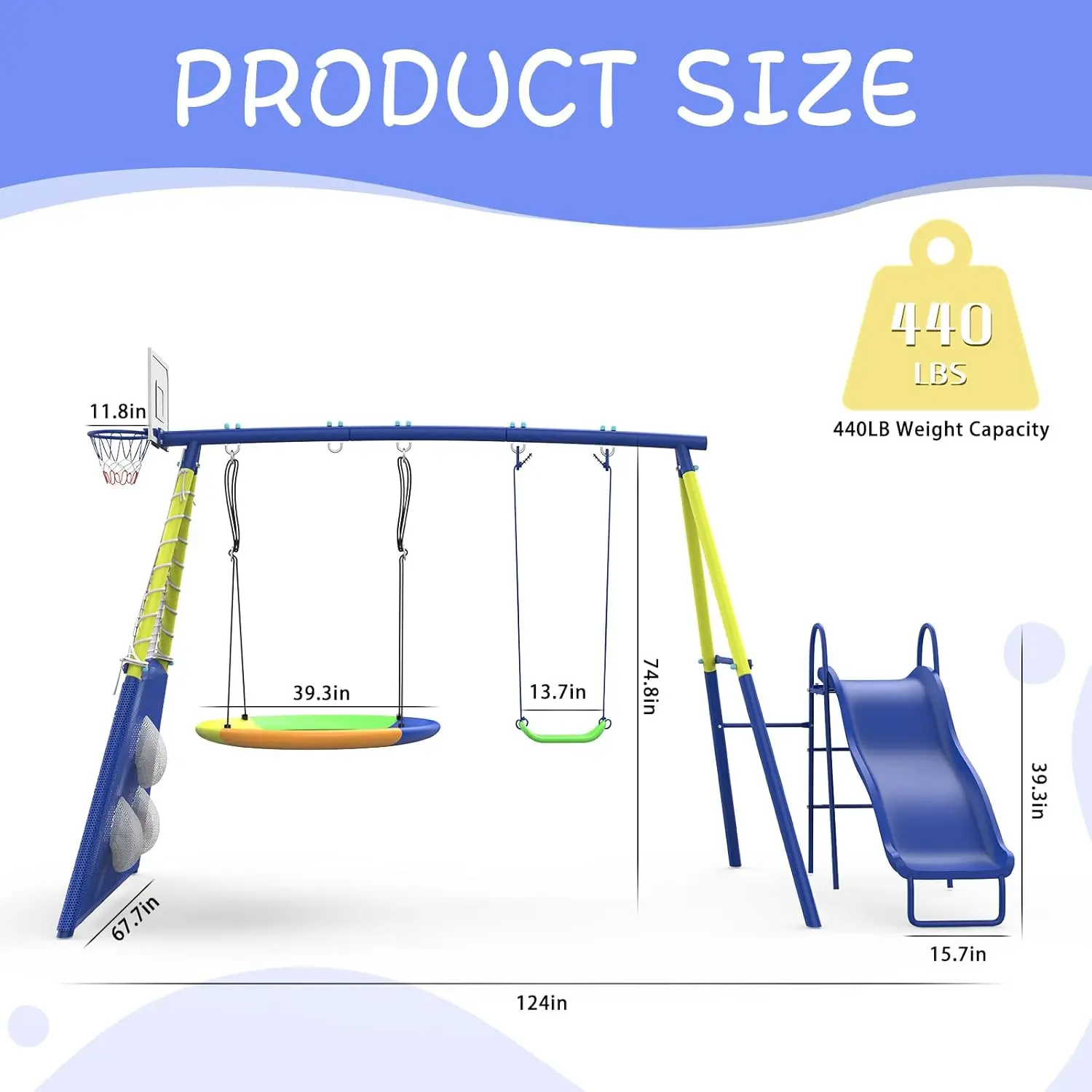 Swing Sets for Backyard with K - Kids Outdoor Wooden Playset review and price