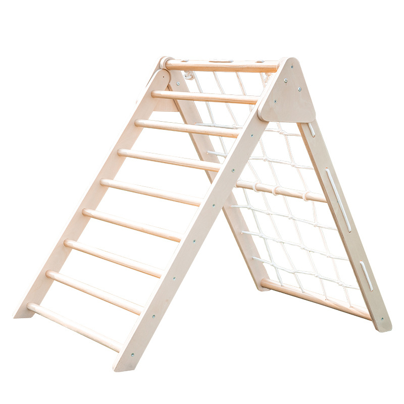 Foldable Wooden Triangle Climb - Kids Outdoor Wooden Playset review and price