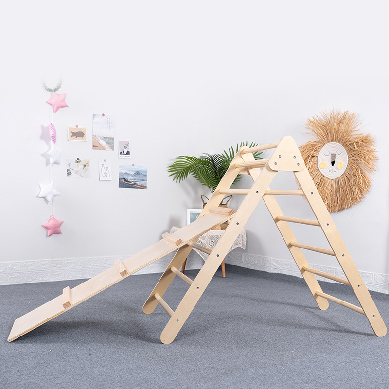 Foldable Wooden Triangle Climb - Kids Outdoor Wooden Playset review and price