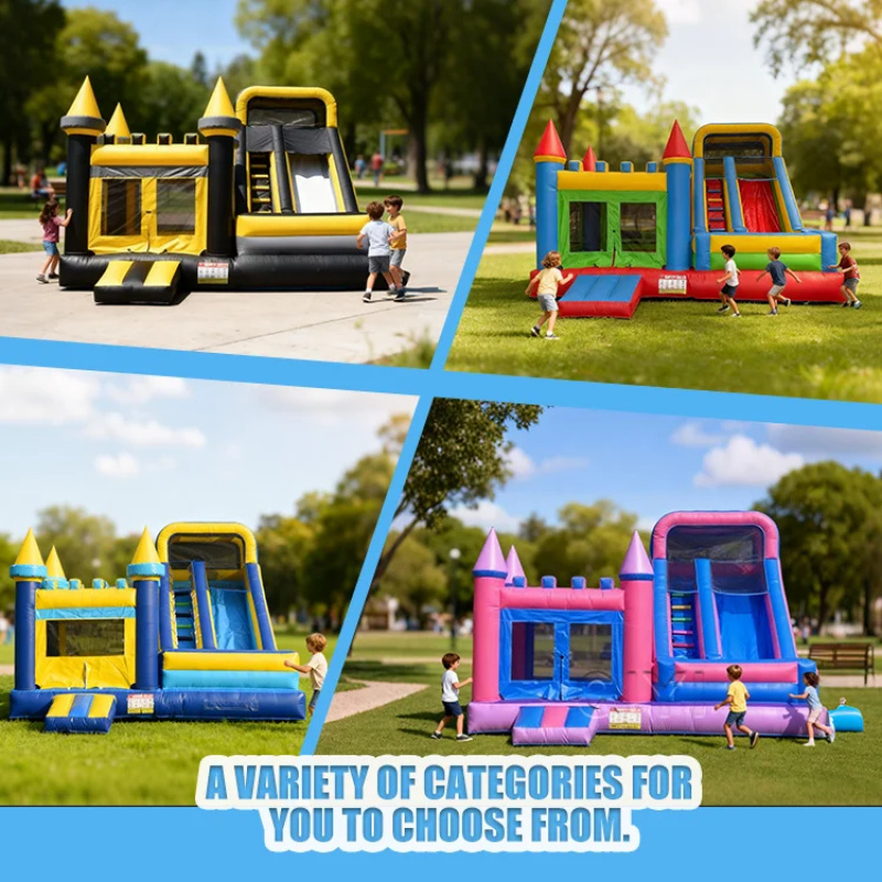 Commercial Bounce House Colorf - Kids Outdoor Slide review and price