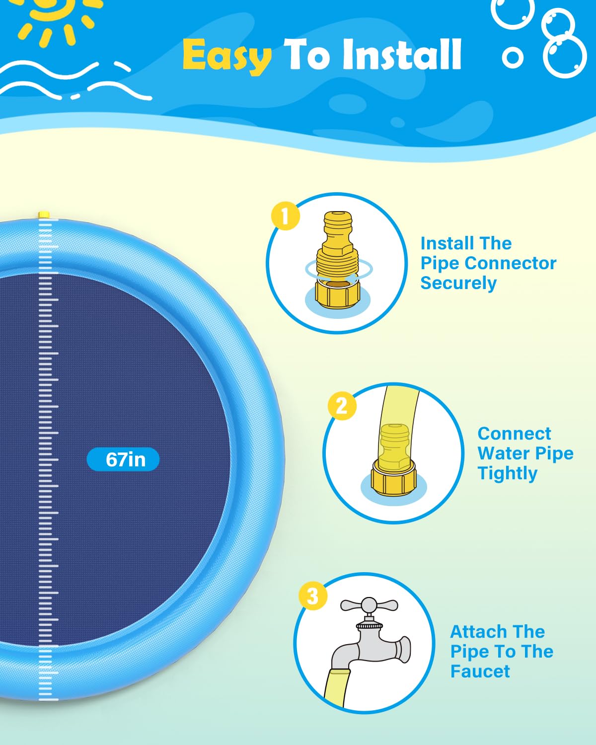 Dog Splash Pad Thick Sprinkler - Sprinkler Splash Pad review and price
