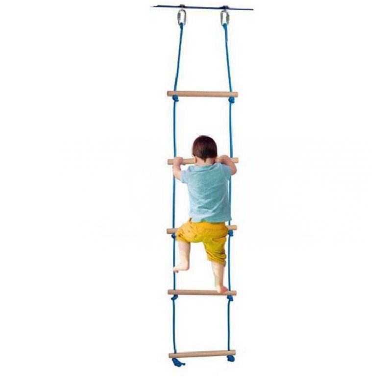 Children Climbing Rope Ladder  - Kids Outdoor Wooden Playset review and price