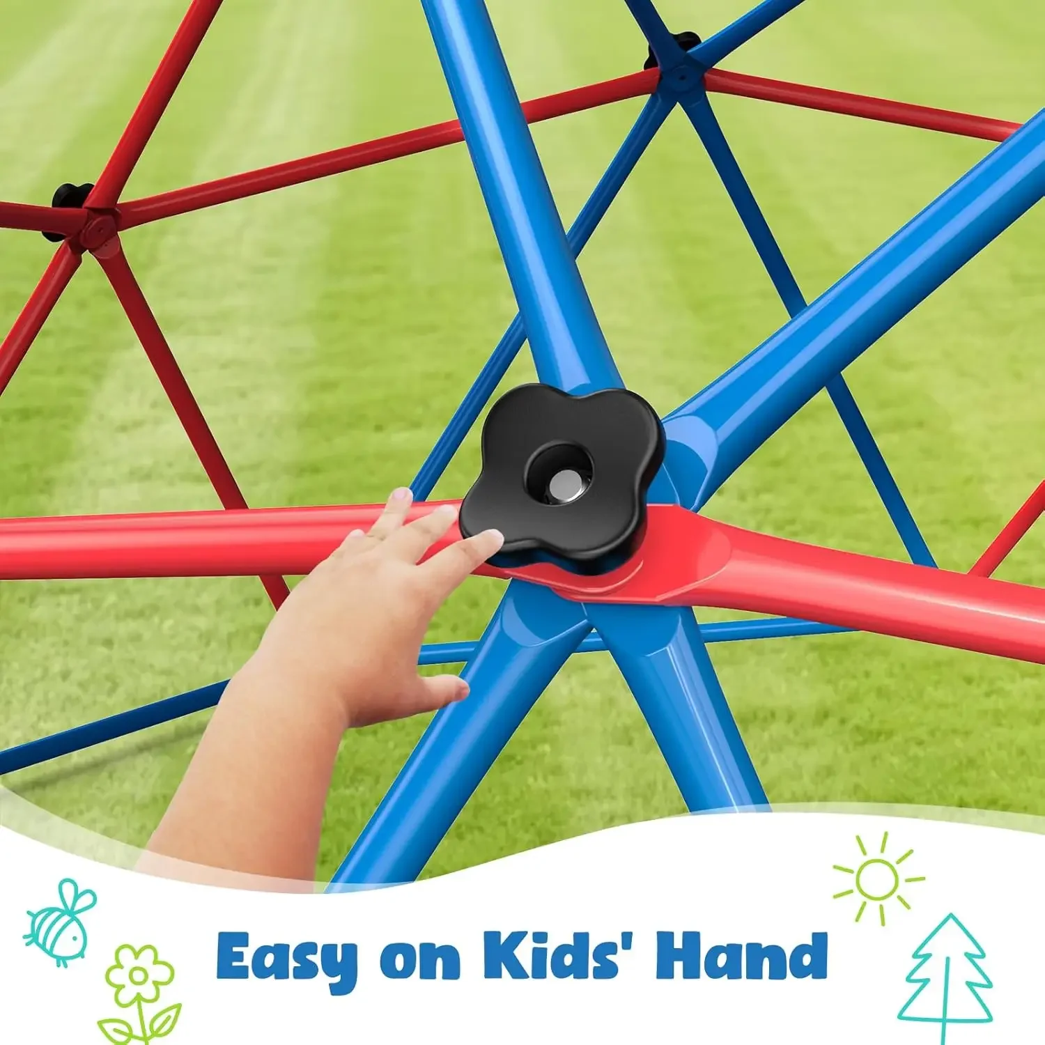 Hapfan Climbing Dome Swing Set - Kids Outdoor Jungle Gym Dome review and price