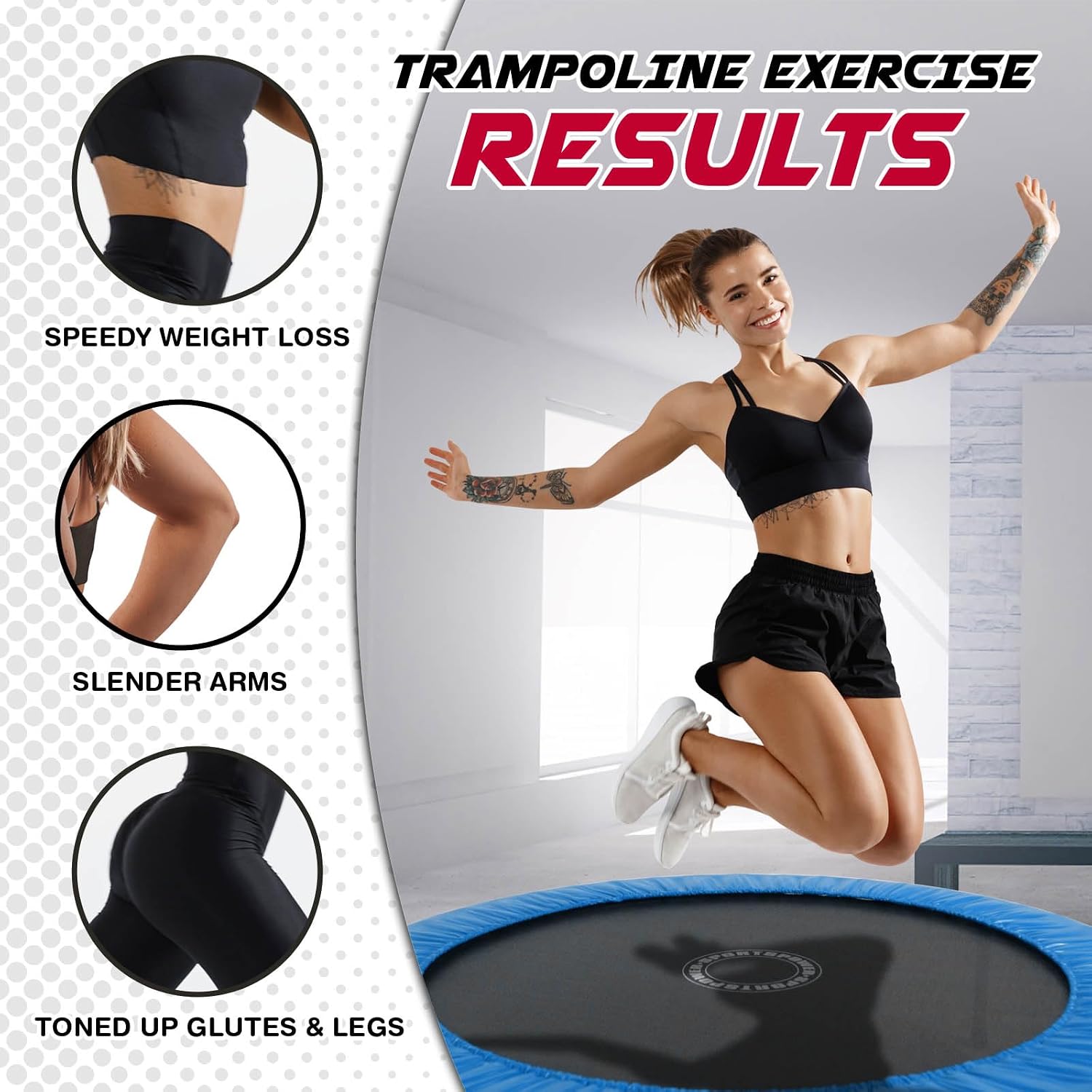 Mini Exercise Trampoline with  - Mini Trampoline Spring review and price