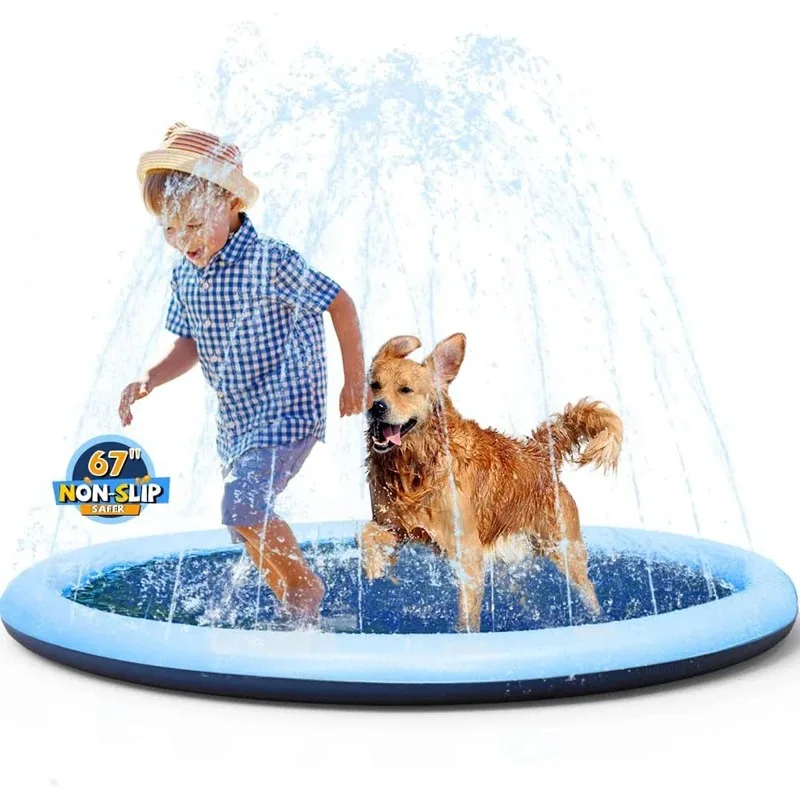 Thickened Anti Slip Splash Pad - Sprinkler Splash Pad review and price