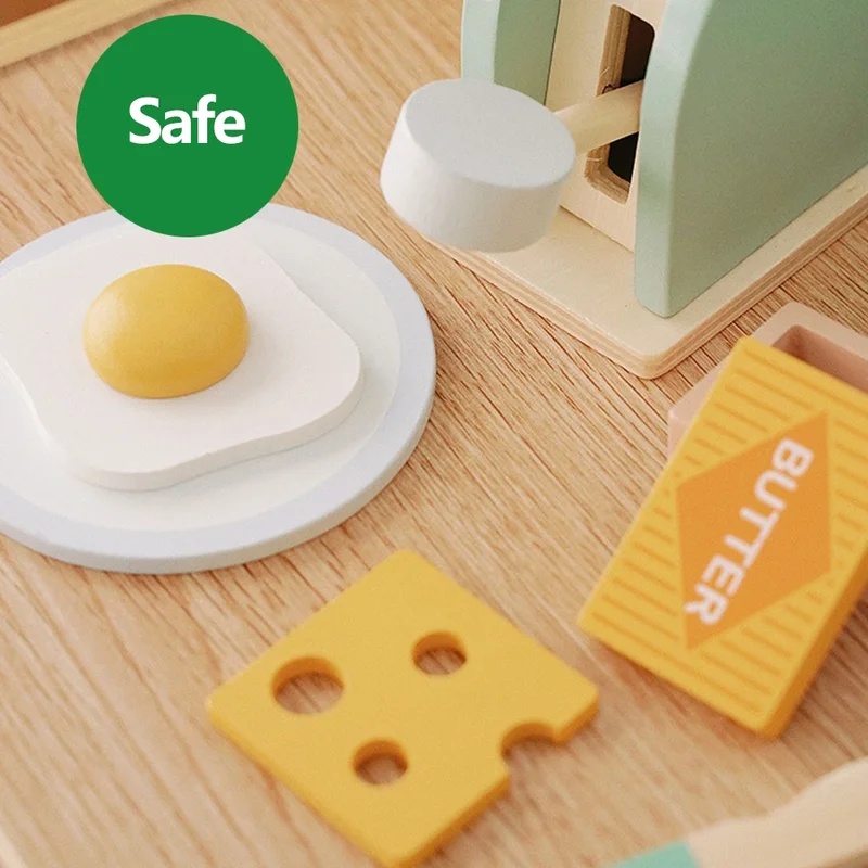 Wooden Simulation Toaster Toy  - Kids Outdoor Kitchen Accessories review and price