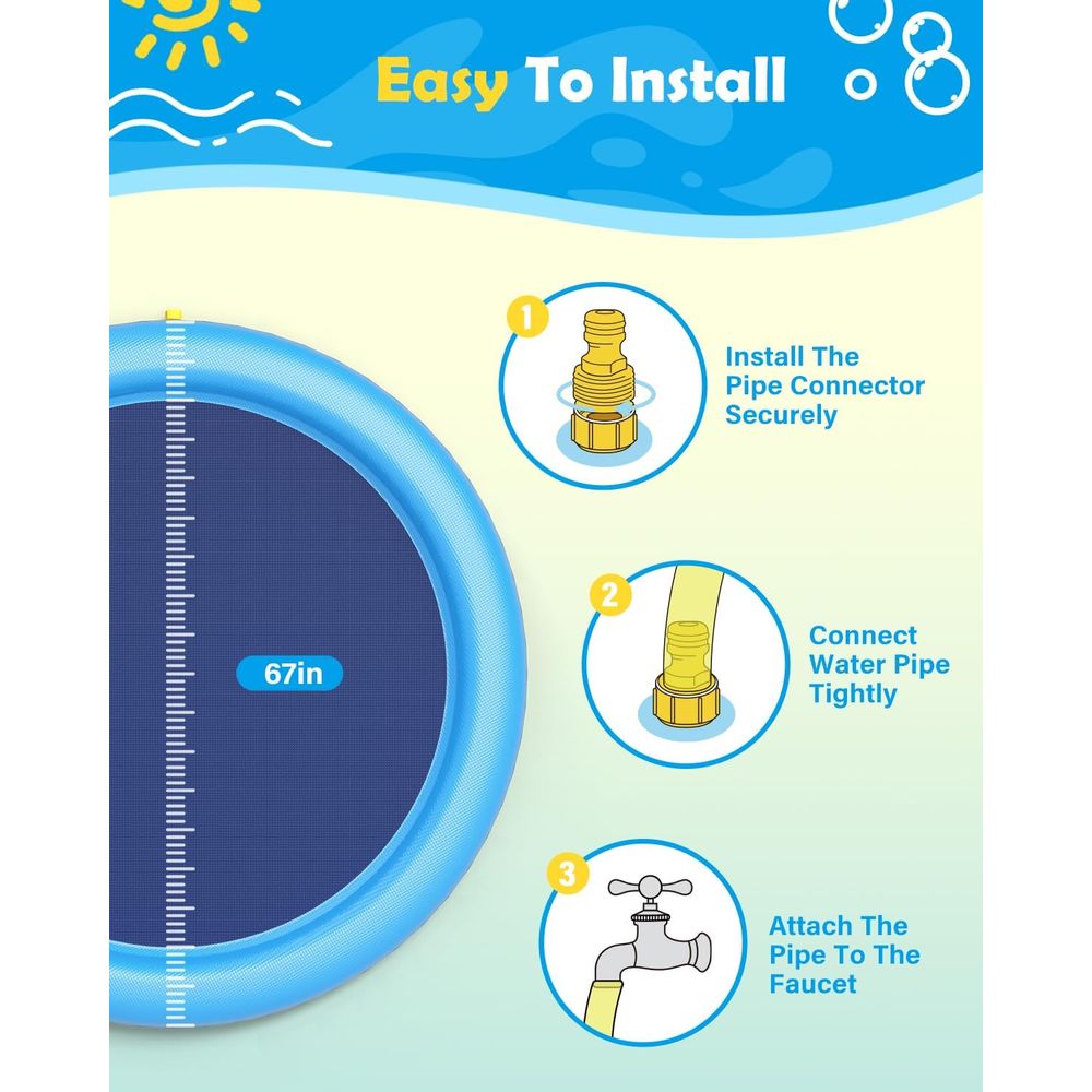 Splash Pad or Anti-Slip Dog Po - Sprinkler Splash Pad review and price