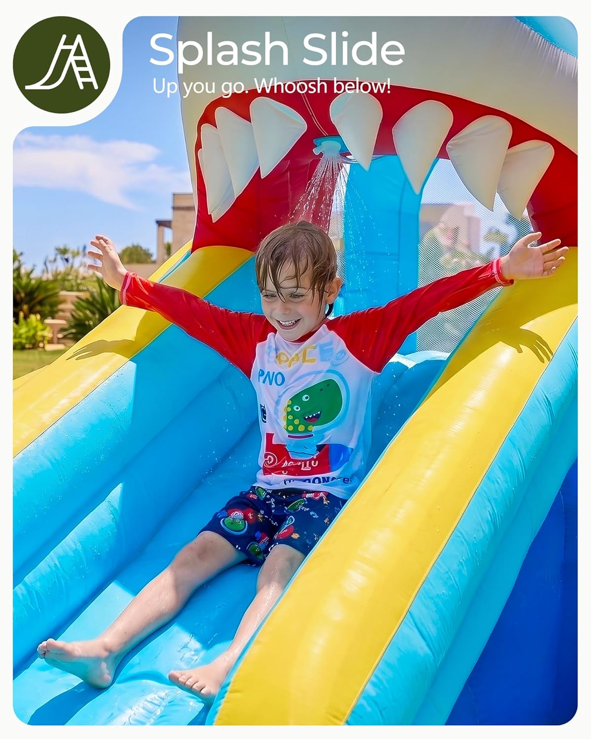 Kids Inflatable Water Slide Bo - Kids Outdoor House With Slide review and price