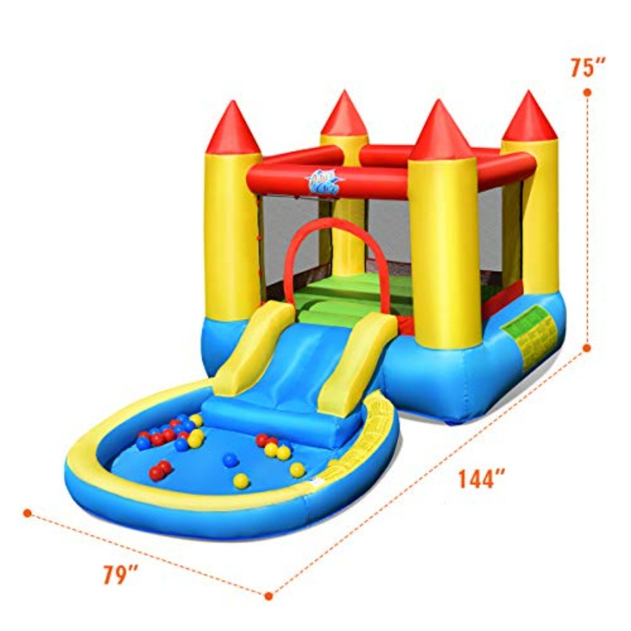 Outdoor backyard inflatable bo - Kids Outdoor House With Slide review and price