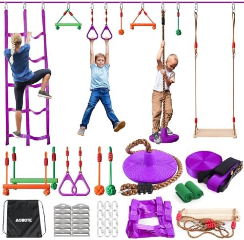 Obstacle Course for Kids-Slack - Kids Outdoor Monkey Bars review and price