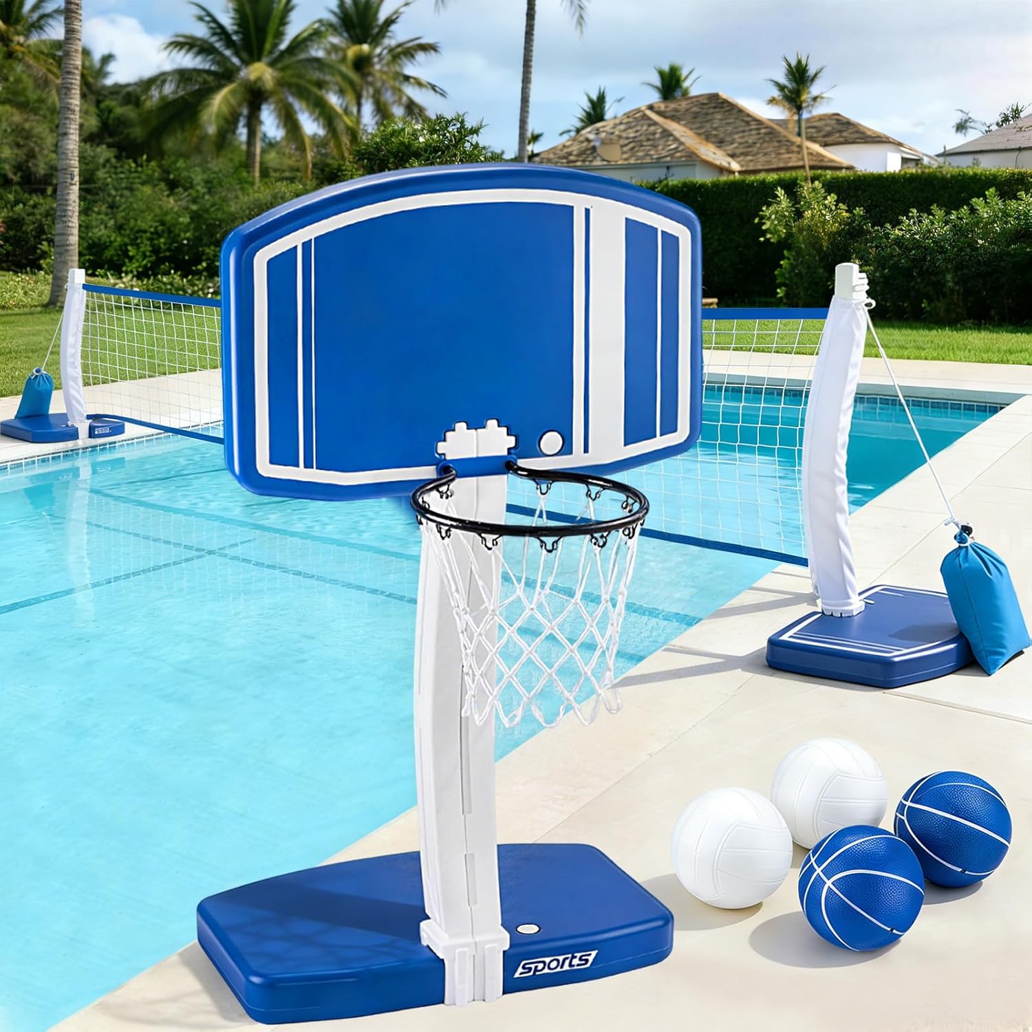 Above Ground Pool Basketball H - Outdoor Toys For Kids review and price
