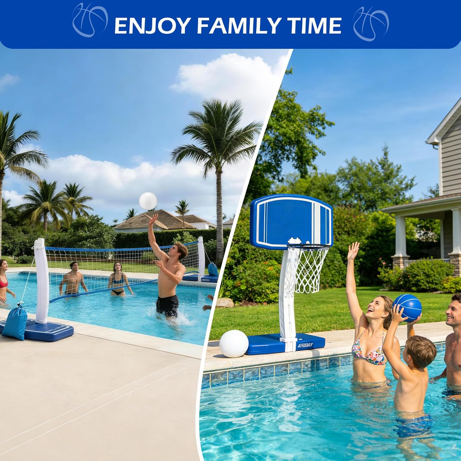 Above Ground Pool Basketball H - Outdoor Toys For Kids review and price