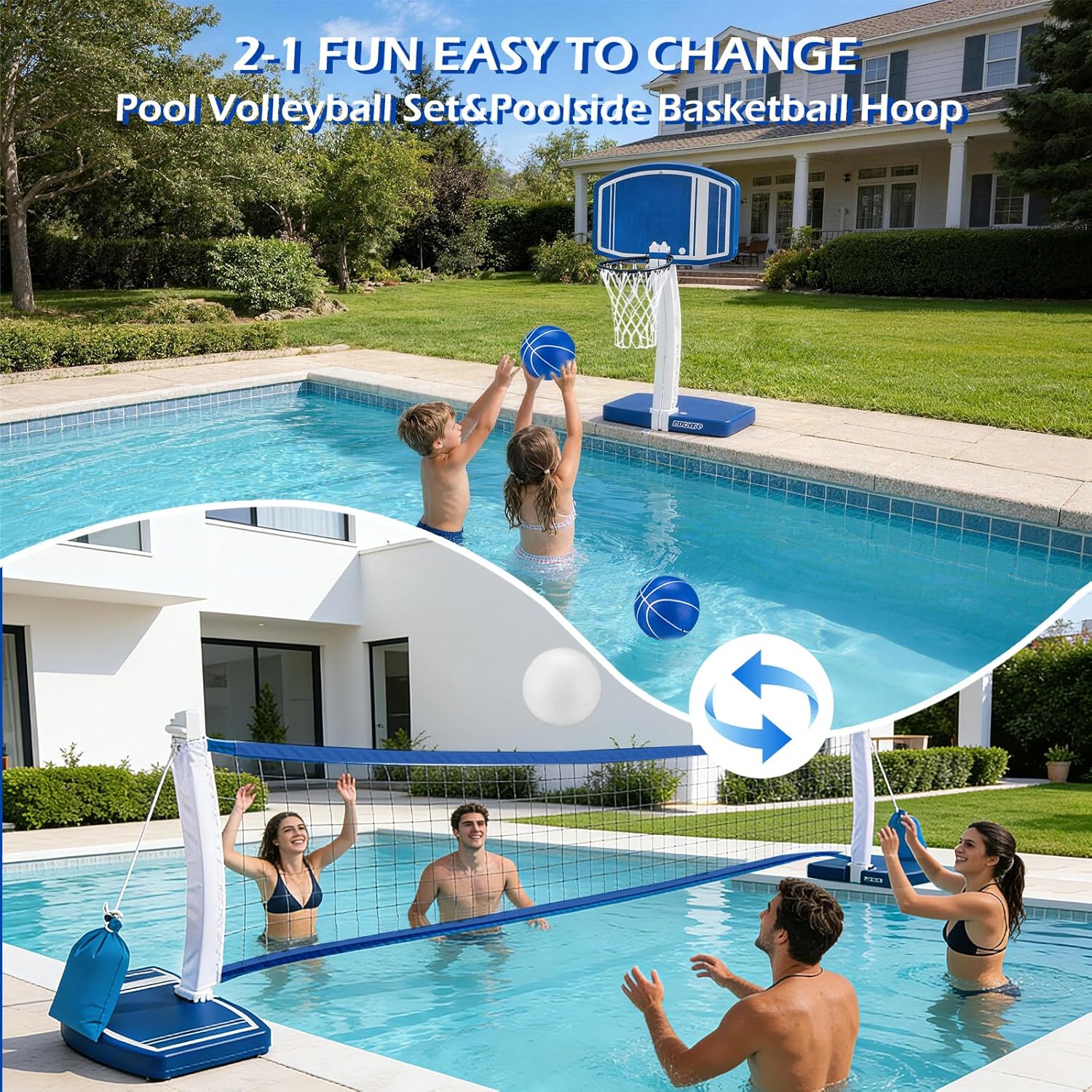 Above Ground Pool Basketball H - Outdoor Toys For Kids review and price