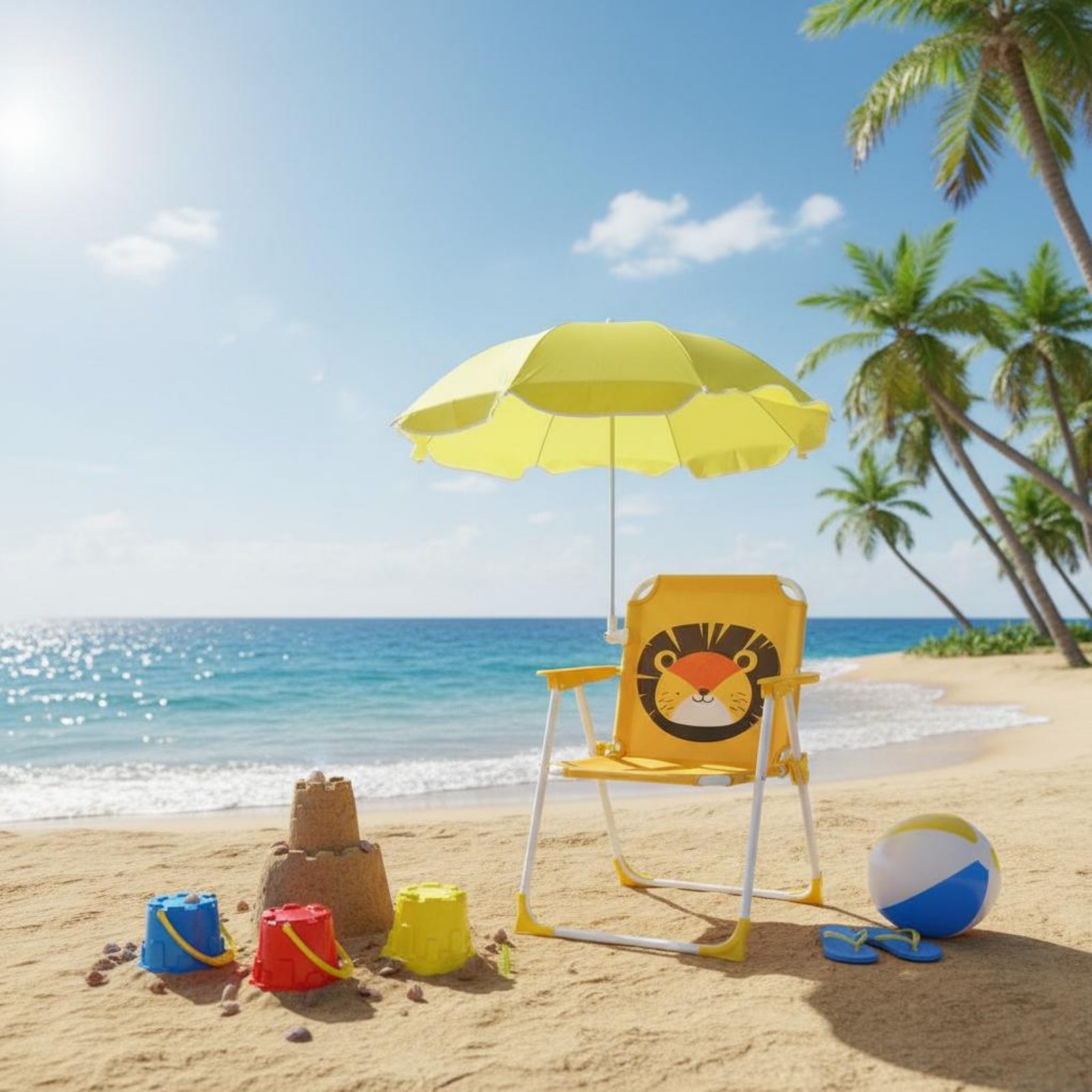 Kids Beach Chair with Umbrella - Kids Outdoor Foldable Chair review and price