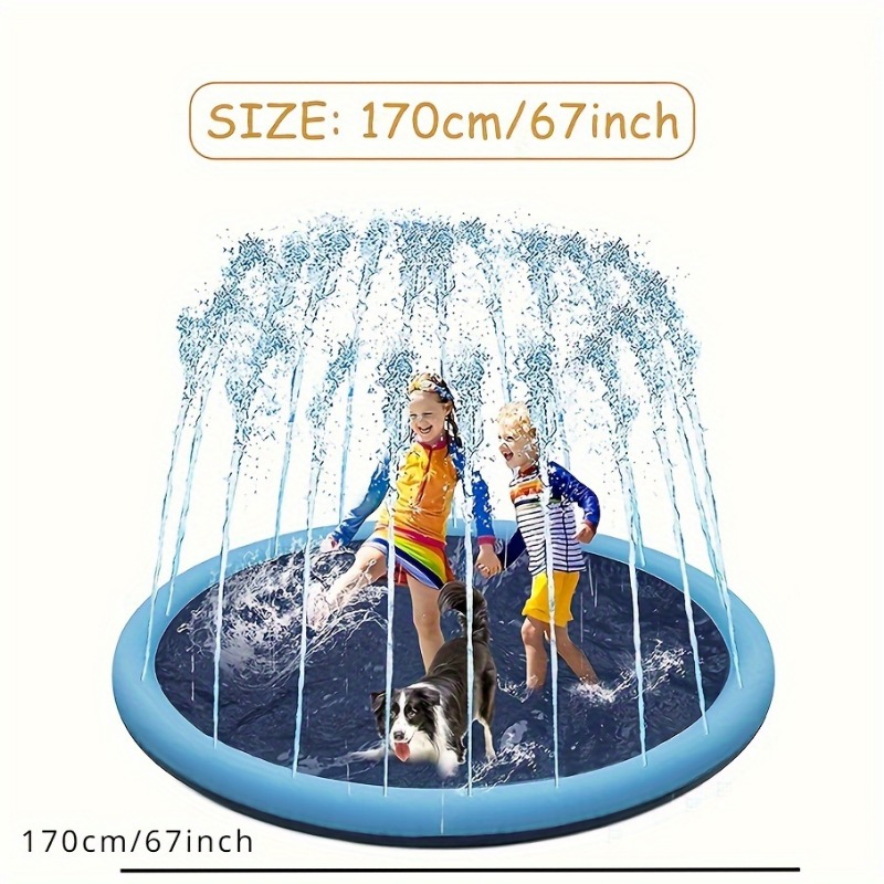 170×180cm Large Water Splash P - Sprinkler Splash Pad review and price