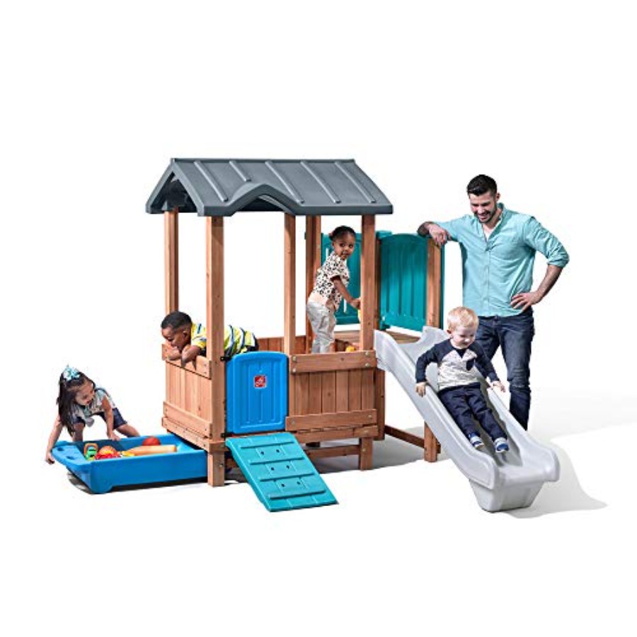 Woodland Adventure Playhouse & - Kids Outdoor Wooden Playset review and price