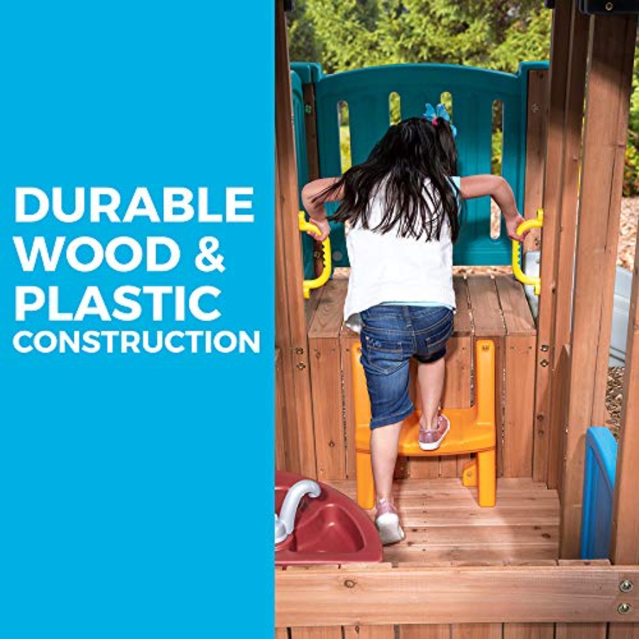 Woodland Adventure Playhouse & - Kids Outdoor Wooden Playset review and price