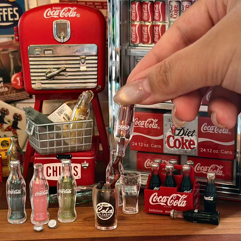 Mini Cola Milk Bottle Set 6 Co - Kids Outdoor Kitchen Accessories review and price