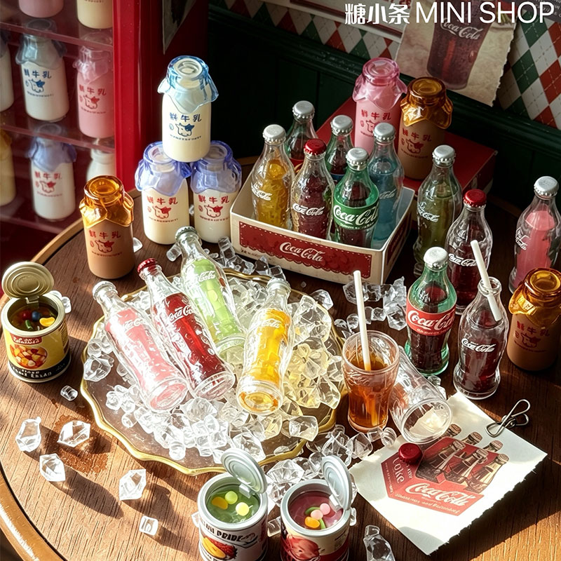 Mini Cola Milk Bottle Set 6 Co - Kids Outdoor Kitchen Accessories review and price