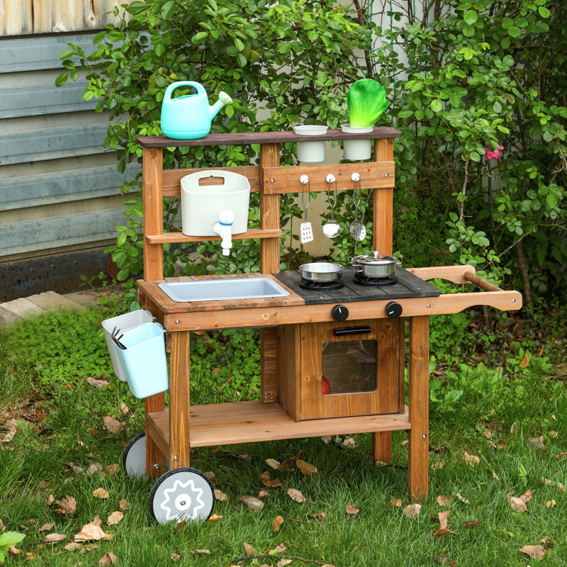 Montessori Outdoor Wooden Mud  - Kids Outdoor Wooden Playset review and price