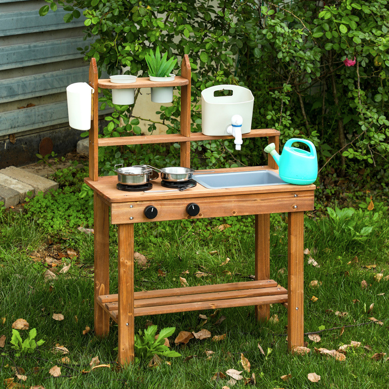 Montessori Outdoor Wooden Mud  - Kids Outdoor Wooden Playset review and price