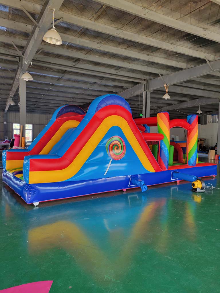 Giant Commercial Inflatable Ob - Kids Outdoor House With Slide review and price