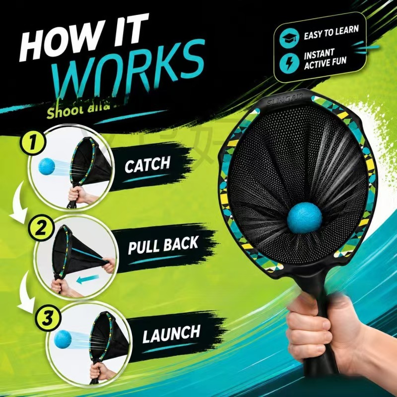 Sling Shot Catch Ball Game Set - Kids Outdoor Fort Building Kit review and price