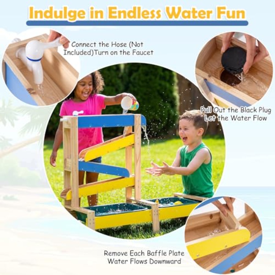 Outdoor kids activity playset  - Kids Outdoor Wooden Playset review and price