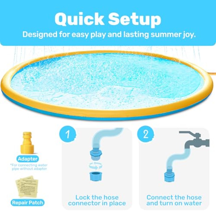 Outdoor water play mat for tod - Sprinkler Splash Pad review and price