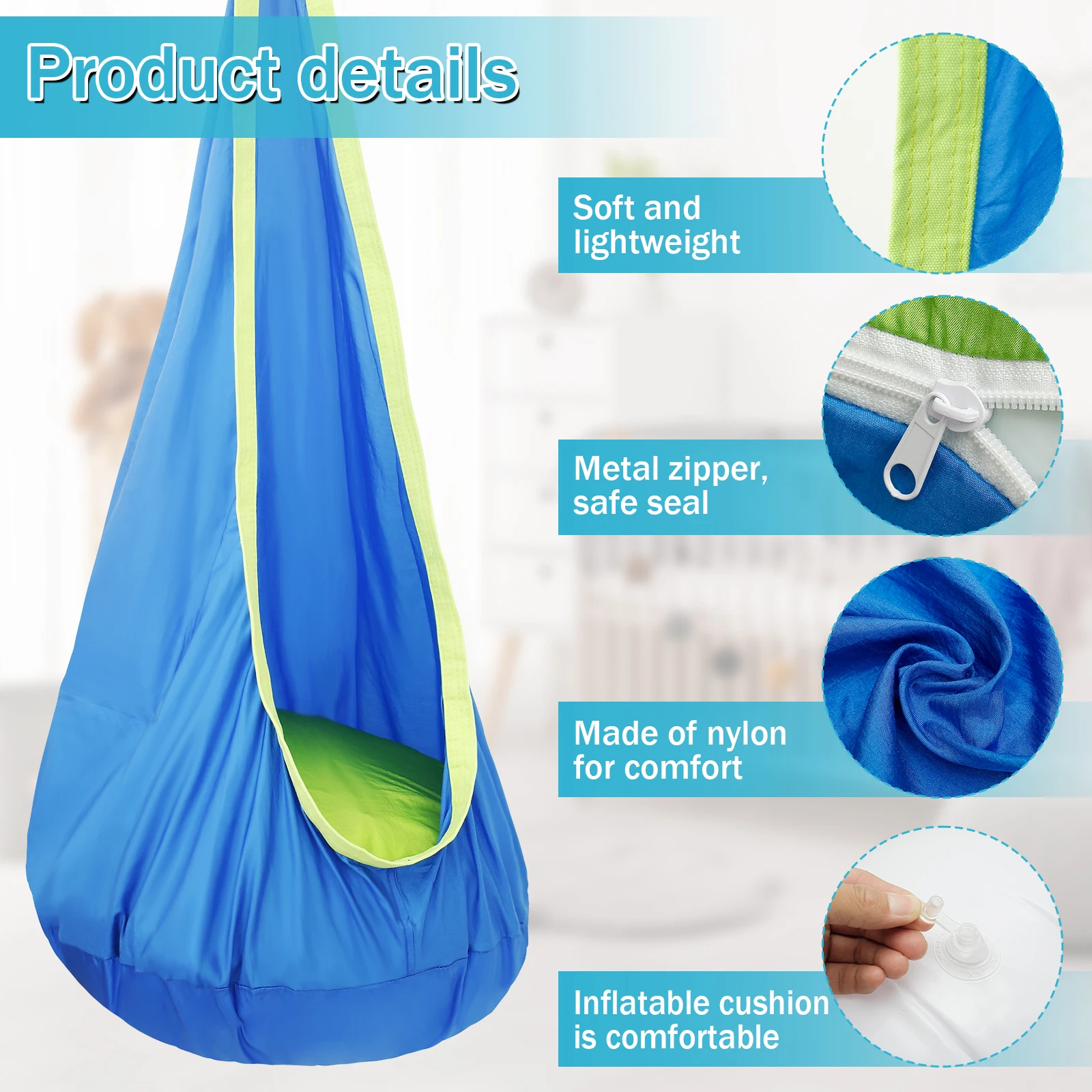 Chair Sensory Swing Chair Kids - Kids Outdoor Hammock Chair review and price