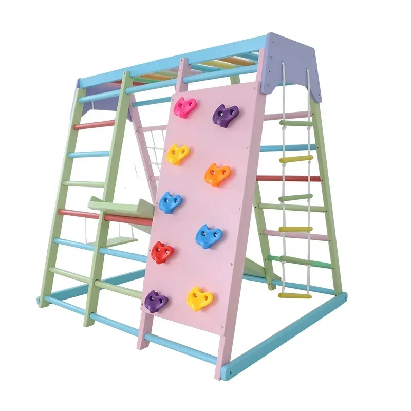 Kids Wooden Climbing Frame Ind - Kids Outdoor Wooden Playset review and price
